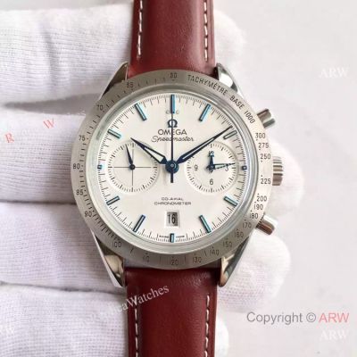 Copy Swiss Omega Speedmaster 9300 SS Leather Strap 44mm Watch